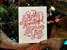 Most Wonderful Card #christmas #materials