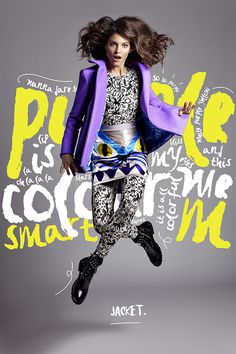 Lenka Srsnova Fashion Editorial #fashion #poster #typography