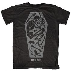 Fly By Night #skeleton #apparel #buried #shirt #illustration #inside