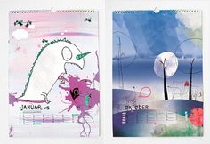 prinzapfel - Wandkalender #calendar #design #prinz #illustration #apfel #character