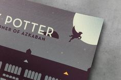 Harry Potter Prisoner of Azkaban Screen Printed Poster Illustration #flat #vector #print #design #color #screen #illustration