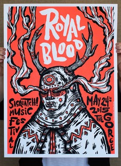 Royal Blood Concert Poster by Victor Melendez