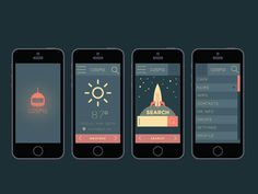 Cosmo - Weather Mobile App UI Design