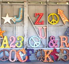 Letters to Love #marquee #lights #typography