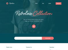 Retrolive / Homepage by Sean Halpin #flat #clean #website #store #ui #minimal #web