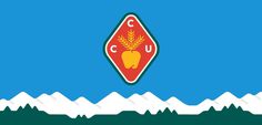 CCU - Always With Honor #mark #badge #apple #illustration #logo #mountains