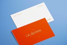 LA Quinn by Sam Mearns #business #cards #monospace
