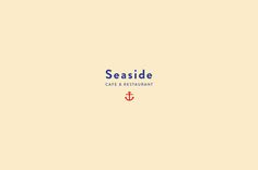 Seaside #mark #branding #menu #sorbet #sea #identity #logo #anchor #nautical