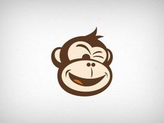 Dribbble - Smart Monkey Color Version by Jim McKendree #logo #illustration #vector #monkey