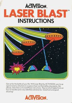 Atari - Laser Blast | Flickr - Photo Sharing! #video #booklet #games #manual