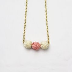 thethreeknotball_necklace_2_01.jpg 500×500 píxeles #sun #studio #gold #necklace #fashion #pastel