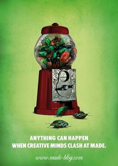 poster design / made-blog.com on the Behance Network #happen #bugs #made #madeblog #can #anything #green