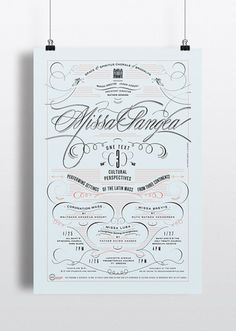 Missa Pangea #elegant #script #poster #typography
