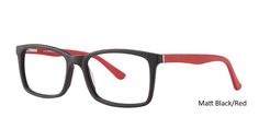 Matt Black/Red Vivid Eyeglasses Vivid 843.