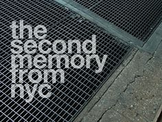 Dribbble - New York City by Damian Kidd #memory #from #typography #city #the #photography #york #nyc #sewer #new