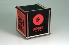 /Sushi Box | acidozitrico #white #red #packaging #sushibox #black #box #sushi