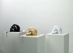 Tumblr #skull #display #art #enamel