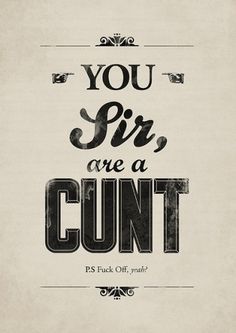 Piccsy :: You sir, are a #old #retro #cunt #vintage #type #sir