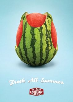 ADVERTISING | Trendland: Fashion Blog & Trend Magazine - Part 4 #advertisement #fruit #watermelon #market