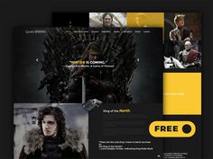 Game of Thrones – Free Responsive HTML Template
