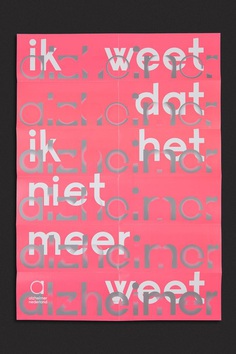 studio dumbar Alzheimer Nederland Brand identity poster design photography and fading typography