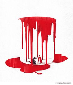 The Art of Negative Space: Part II on Behance #riding #hood #red #poster