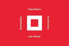 Personal business card | Cole Peters #white #red #business #card #akzidenz #peters #grotesk #cole