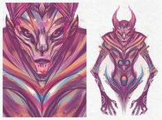 Djinn - Jeff Krichmar #fantasy #genie #pastel #illustration #djinn #magic #monster #character #creature
