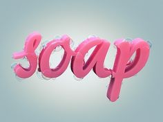 Dribbble - Soap by Den Brooks #illustration #typography