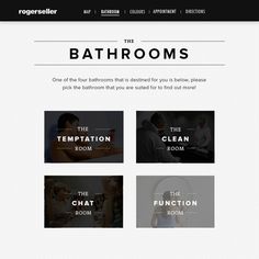 Engage The Experience #images #gird #ux #bathroom #clean #experience #digital #ui #webdesign