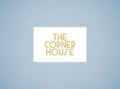The Corner House - Isa Svard #type #font