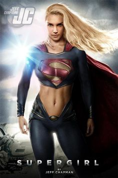 Supergirl 'Girl of Steel' by Jeff Chapman #uper #illustration #girl