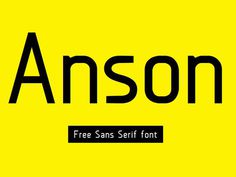 Anson : Free Sans Serif font