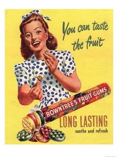 30517126Rowntree-s-Fruit-Gums-Sweet.jpg 338×450 pixels #rowntrees #fruit #the #vintage #poster #taste