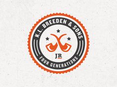 Dribbble K.L. Breeden #logo #round #retro #vintage