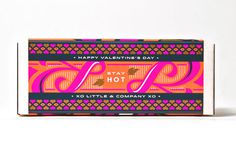 Little Hot Sauce #sauce #packaging #pink #orange #box #hot