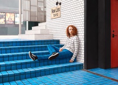 Custom Hand-Knit Sweaters Blend Subjects into Urban Environments | Colossal