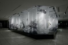 artless Inc. | news and portfolio : * installation & interior : ISETAN | the stage (new year 2011) #installation #kawakami #transparent #art #shun