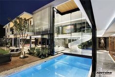 U-Shaped Modern Family Home by SAOTA - #decor, #interior, #homedecor, #architecture, #house, #home