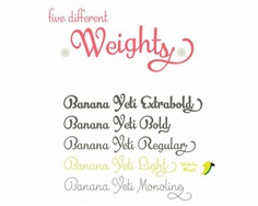 Banana Yeti Typeface