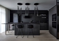 80 Black Kitchen Creative Designs - #design #kitchen #black #furniture #decor #interior #home