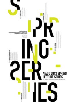 Lecture Series Typographic Poster
