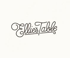 Ellie's Table Branding #branding