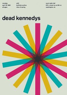 dead kennedys at wust radio hall, 1985 - swissted #punk #swiss #posters