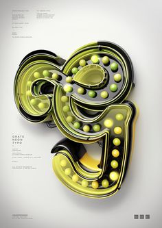 Typography 10. #design #letter #digital #type #3d #typography