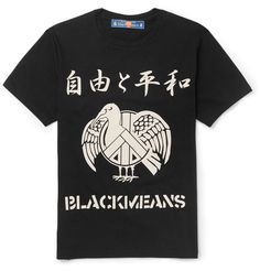 BLACKMEANS Printed Cotton-Jersey T-Shirt