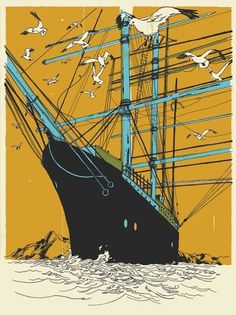 Josh Cochran: work #illustration #ship #josh #cochran