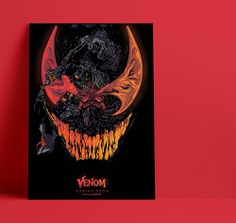 Marvel's Venom - Alternate Movie Poster - The Commas #venom #graphicdesign #thecommas #alternativemovieposter #movieposter #marvel