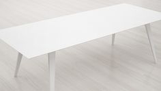 Whiteline dining table. A mid-century inspired dining table in birchwood. #whiteline #birchwood #mid #century #table