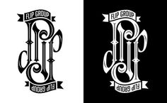Flip Group Branding Ambigram #ambigram #logo #flip #typography